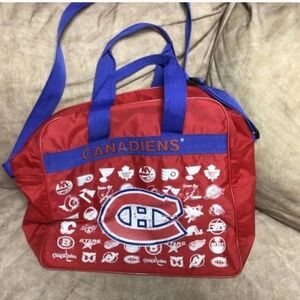 Vintage NHL  Montreal Canadiens carrying bag
